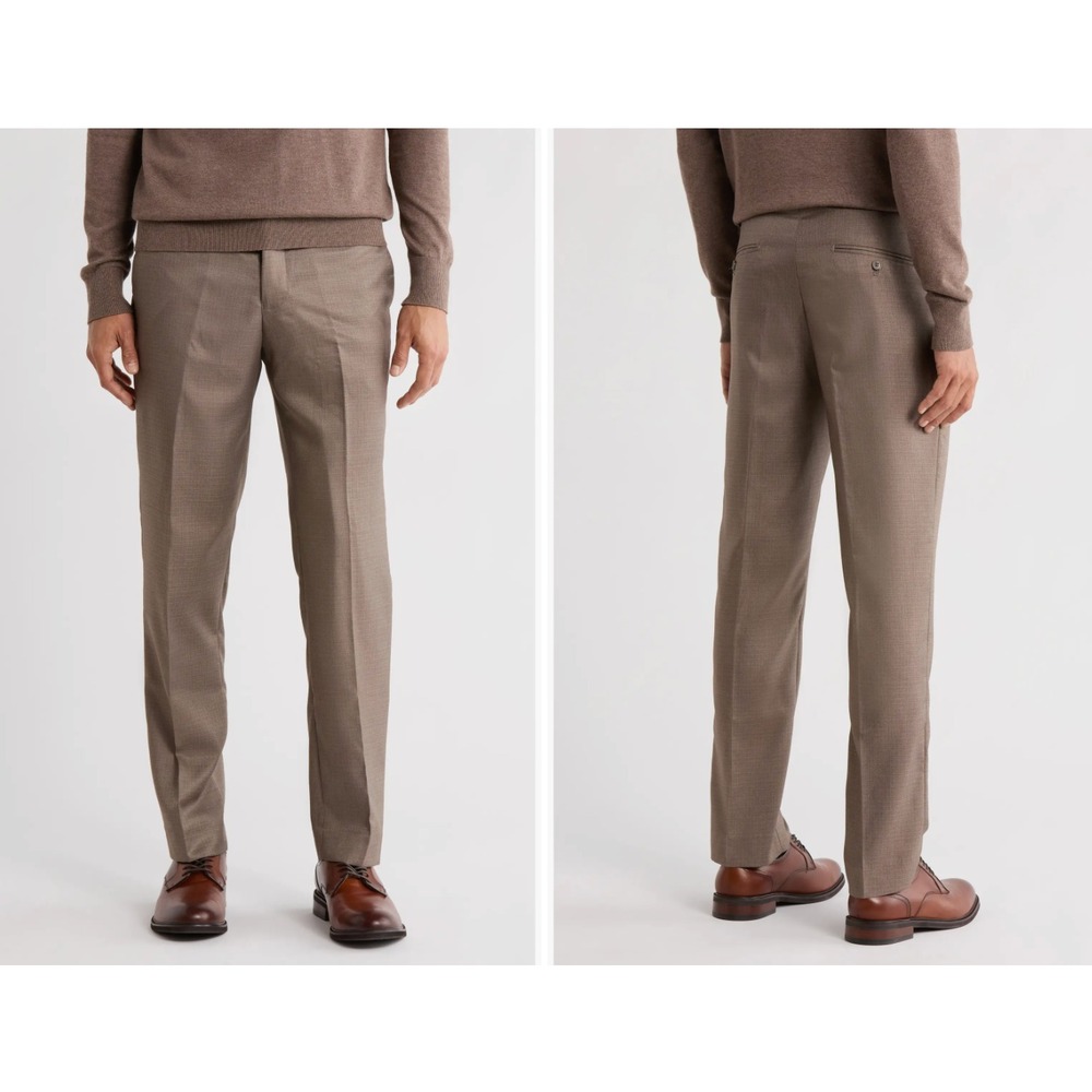 Scotch & Soda NYC Modern Fit Trouser Pants in Tan Men 40x30 NWT $125